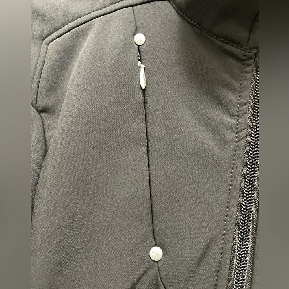 Vuarnet fleece-lined Long Zippered Jacket in Black/Brown - Picture 5 of 12
